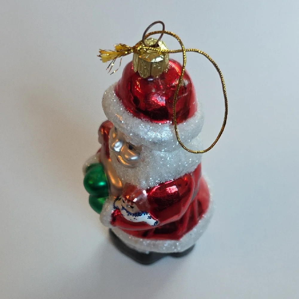 Christmas Ornament Set Of 5 Blown Glass Ornaments